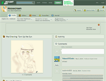 Tablet Screenshot of moosecream.deviantart.com