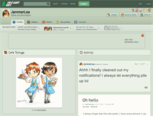 Tablet Screenshot of jammerlea.deviantart.com