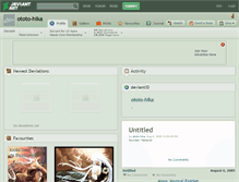 Tablet Screenshot of ototo-hika.deviantart.com