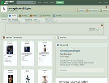 Tablet Screenshot of newageboundhippie.deviantart.com