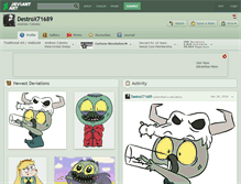 Tablet Screenshot of destrox71689.deviantart.com