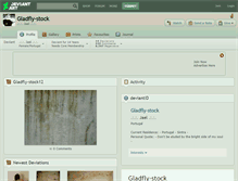 Tablet Screenshot of gladfly-stock.deviantart.com