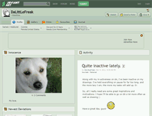 Tablet Screenshot of dalittlefreak.deviantart.com