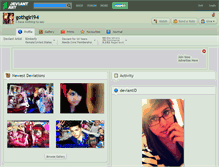 Tablet Screenshot of gothgirl94.deviantart.com