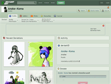 Tablet Screenshot of anoke--koma.deviantart.com