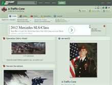 Tablet Screenshot of a-traffic-cone.deviantart.com