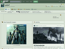 Tablet Screenshot of laslolf.deviantart.com