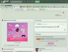 Tablet Screenshot of invhizible.deviantart.com