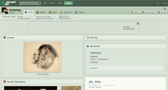 Desktop Screenshot of molomay.deviantart.com