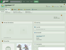 Tablet Screenshot of manslayer117.deviantart.com