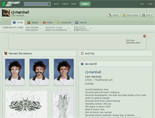 Tablet Screenshot of cj-marshall.deviantart.com