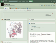 Tablet Screenshot of f-ck-club.deviantart.com