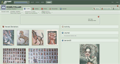 Desktop Screenshot of homelyvillain.deviantart.com