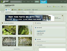 Tablet Screenshot of angiebear225.deviantart.com