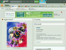 Tablet Screenshot of akaina.deviantart.com