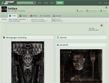 Tablet Screenshot of forkface.deviantart.com