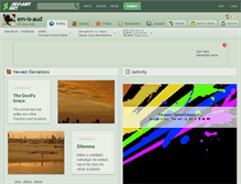 Tablet Screenshot of em-is-aud.deviantart.com