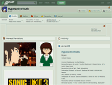 Tablet Screenshot of hyperactiveyouth.deviantart.com