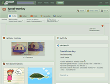 Tablet Screenshot of kawaii-monkey.deviantart.com