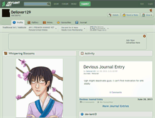 Tablet Screenshot of deilover129.deviantart.com