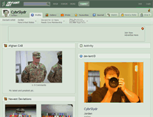Tablet Screenshot of cybrslydr.deviantart.com