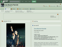 Tablet Screenshot of evan-bourne-fanclub.deviantart.com