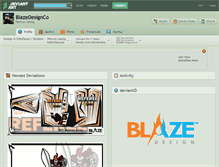 Tablet Screenshot of blazedesignco.deviantart.com