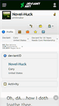 Mobile Screenshot of novel-huck.deviantart.com
