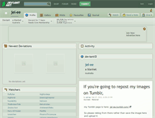 Tablet Screenshot of jel-ee.deviantart.com