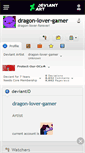 Mobile Screenshot of dragon-lover-gamer.deviantart.com