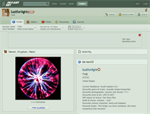 Tablet Screenshot of lustforlight.deviantart.com