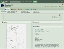 Tablet Screenshot of neroangel93.deviantart.com