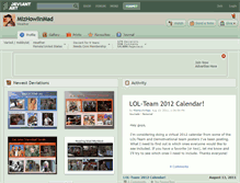 Tablet Screenshot of mizhowlinmad.deviantart.com