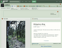 Tablet Screenshot of coldiron.deviantart.com
