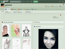 Tablet Screenshot of kamika666.deviantart.com