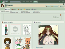 Tablet Screenshot of gothicamew.deviantart.com