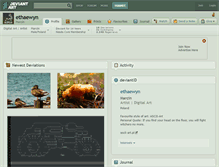 Tablet Screenshot of ethaewyn.deviantart.com