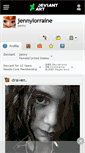 Mobile Screenshot of jennylorraine.deviantart.com