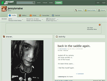 Tablet Screenshot of jennylorraine.deviantart.com