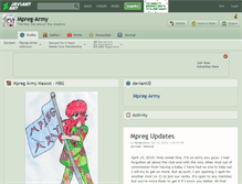 Tablet Screenshot of mpreg-army.deviantart.com