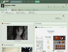 Tablet Screenshot of demons-within.deviantart.com