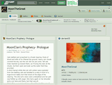 Tablet Screenshot of moonthegreat.deviantart.com