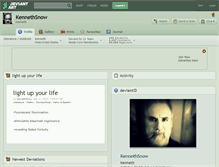 Tablet Screenshot of kennethsnow.deviantart.com