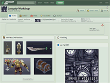 Tablet Screenshot of lowpoly-workshop.deviantart.com