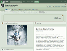 Tablet Screenshot of genevieve-amelia.deviantart.com