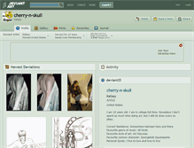Tablet Screenshot of cherry-n-skull.deviantart.com