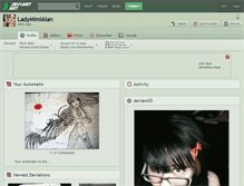 Tablet Screenshot of ladymimialan.deviantart.com