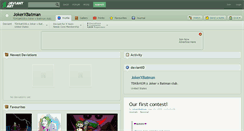 Desktop Screenshot of jokerxbatman.deviantart.com