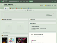 Tablet Screenshot of jokerxbatman.deviantart.com