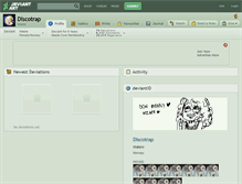 Tablet Screenshot of discotrap.deviantart.com